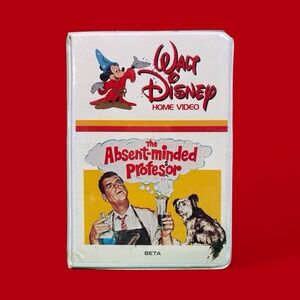 Walt Disney Home Video The Absent Minded Professor VHS White Clamshell
